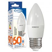 IONICH ILED-SMD2835-C37-6Вт-540Лм-230В-4000К-E27 свеча 1532***