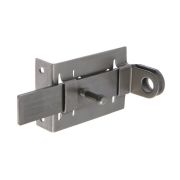 Задвижка дверная ЗД-04 пол. серебро 163,5х70 (1/10)*