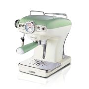 Кофеварка Ariete 1389/14 Vintage рожковая, ретро дизайн, зеленый цвет, мощность 850 Вт, 15 бар