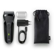 Электрическая бритва Braun S3 301s black+чехол