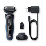 Электрическая бритва Braun S5 51-B1200S Black/Blue с триммером