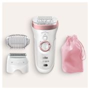 Эпилятор Braun S9 SES 9-730 2в1 с 2 насадками белый/розовый тип 5378
