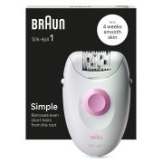 Эпилятор Braun S1 SE 1-000 белый/розовый тип 5316 сухая эпиляция от сети