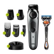 Триммер электрический Braun BT7240 для бороды + Бритва Gillette 2 кассеты
