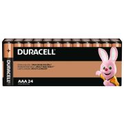 Батарейки Duracell 1024887 ААА алкалиновые 1,5v 24 шт. LR03-24BL BASIC (24/288/34560)