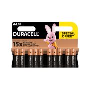 Батарейки Duracell 1027787 АА алкалиновые 1,5v 10 шт. LR6-10BL BASIC (10/120/18240)