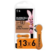 Батарейки Duracell ZA13-6BL (60/600/54000)