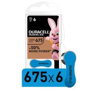 Батарейки Duracell ZA675-6BL (60/600/54000)