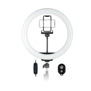 Штатив Era LRT-1445 для смартфона, фото и видео-камеры, с кольцевой лампой 13 , с беспроводным пультом для съемки