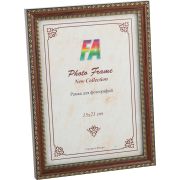Фоторамка FA Кружево 21х30 пластиковая со стеклом коричневый