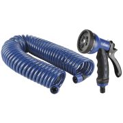 GWSM6-033 GREEN APPLE Набор  Шланг спиральный с коннекторами + пистолет-распылитель, 15мм х 9мм (3/8), 8 бар  (6/48)