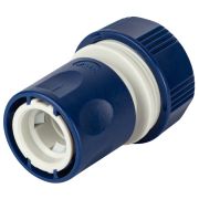 GAES20-07 GREEN APPLE ЕСО Соединитель (Коннектор) с аквастопом для шланга 19 мм (3/4), пластик (50/200/2400)