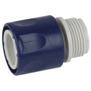 GAES20-10 GREEN APPLE ЕСО Соединитель (Коннектор)  для шланга с внешней резьбой 19мм (3/4), пластик