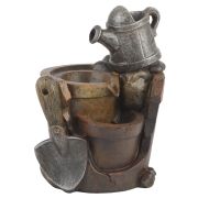 GА-02206 GREEN APPLE декоративный фонтан Дачные истории высота 21см (настольный) (8/96)