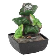GAFN01-504 GREEN APPLE настольный фонтан с подсветкой Лягушки с шаром (8/96)