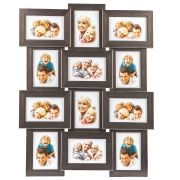 Фоторамка Image Art  PL82-12 пластиковая мультирамка размер фото 10х15 цвет сталь рамка на 12 фото