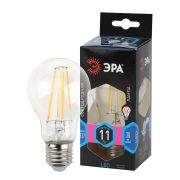 ЭРА F-LED A60-11W-840-E27 (филамент, груша, 11Вт, нейтр, Е27)(10/100/1500)