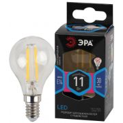 ЭРА F-LED P45-11w-840-E14 ЭРА (филамент, шар, 11Вт, нейтр, E14) (10/100/4000)