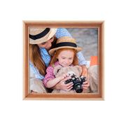 Фоторамка Image Art С20 10х10 деревянная из сосны, цвет натуральный с частичным затемнением, вставка-прозрачный пластик