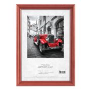 Фоторамка Image Art С20 30х40 деревянная из сосны, цвет красное дерево, вставка-прозрачный пластик