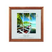 Фоторамка Image Art С18 10х10 деревянная из сосны, цвет орех, вставка из пластика