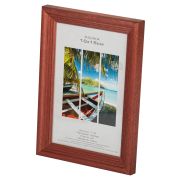 Фоторамка Image Art С18 10х15 деревянная из сосны, цвет красное дерево, вставка-прозрачный пластик