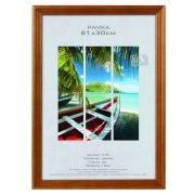 Фоторамка Image Art С18 18х24 деревянная из сосны, цвет орех, вставка-прозрачный пластик (60шт)