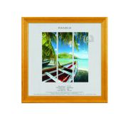 Фоторамка Image Art С18 20х20 деревянная из сосны, цвет янтарь, вставка-прозрачный пластик