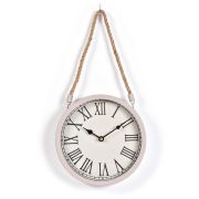 Innova Часы W08310, материал металл + крафт веревка, диаметр 22 см, цвет темно серый (4/240)