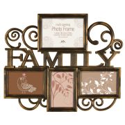 Innova PI04983 Ф/рамка 4 фото 3 х 10*15, 1 х 13*18  Milano II Family  бронза, пластик (5/130)