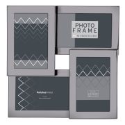 Innova PI07930 Ф/рамка 4 фото 10*15  Multi Opening SS  темное серебро, металл (6/144)