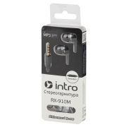 333462 Intro RX-910M вкладыши-гарнитура черные (80/400/4800)