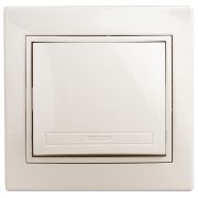 1-101-02 Intro Выключатель, 10А-250В, IP20, СУ, Plano, сл.кость (10/200/2400)