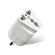 Переходник «UNIVersal» с/з белый 16А (еврослот) 1186 /200