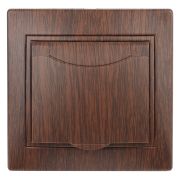 1-203-10 Intro Розетка 2P+E Schuko с крышкой, 16А-250В, IP20, СУ, Plano, венге (10/100/1500)