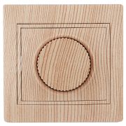 1-401-11 Intro Светорегулятор поворотный, 600Вт 230В, IP20, СУ, Plano, сосна (10/200/2000)