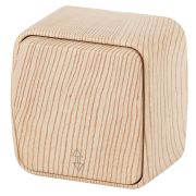 3-103-11 Intro Переключатель, 10А-250В, IP20, ОУ, Polo, сосна (18/360/4320)