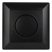 4-401-05 Intro Светорегулятор поворотный, 600Вт 230В, СУ, Solo, антрацит (10/100/2400)