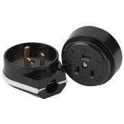 9-802-06 Intro Соединитель электрический 2P+E  (СЭ.РВШ32-001), 32А-250В, ОУ, карболит (6/36/1080)