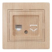 Розетка Intro Plano 1-303-11 информационная RJ45, IP20, СУ, Plano, сосна