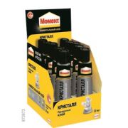 Клей контактный Момент Кристалл, 30 мл в шоу-боксе/10/120