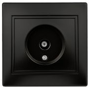 Розетка Intro Plano 1-301-05 TV одиночная, IP20, СУ, Plano, антрацит