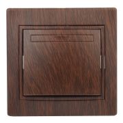 Выключатель Intro Plano 1-101-10 одноклавишный 10А-250В, IP20, СУ, венге
