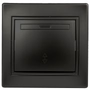 Переключатель Intro Plano 1-103-05 одноклавишный 10А-250В, IP20, СУ, антрацит