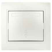 Переключатель Intro Plano 1-103-06 одноклавишный 10А-250В, IP20, СУ, перламутр