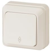 Переключатель Intro Quadro 2-103-02 одноклавишный 10А-250В, IP20, ОУ, Quadro, слоновая кость