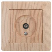 Розетка Intro Solo 4-301-11 TV одиночная, СУ, сосна