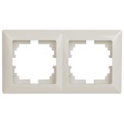Рамка для розеток и выключателей Intro Solo 4-502-02 на 2 поста, СУ, слоновая кость
