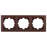 Рамка для розеток и выключателей Intro Solo 4-503-10 на 3 поста, СУ, венге
