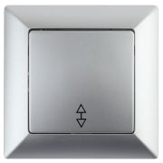 Переключатель Intro Solo 4-103-03 одноклавишный 10А-250В, IP20, СУ, алюминий